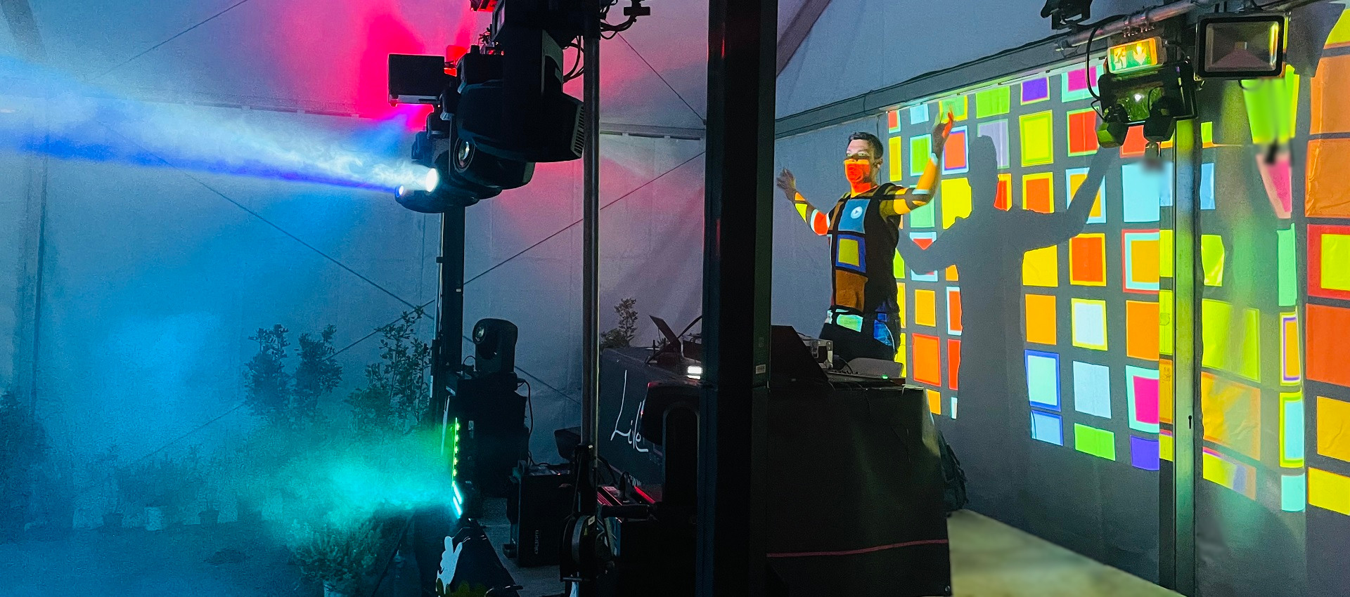 Lumières et vidéo pour soirée DJ