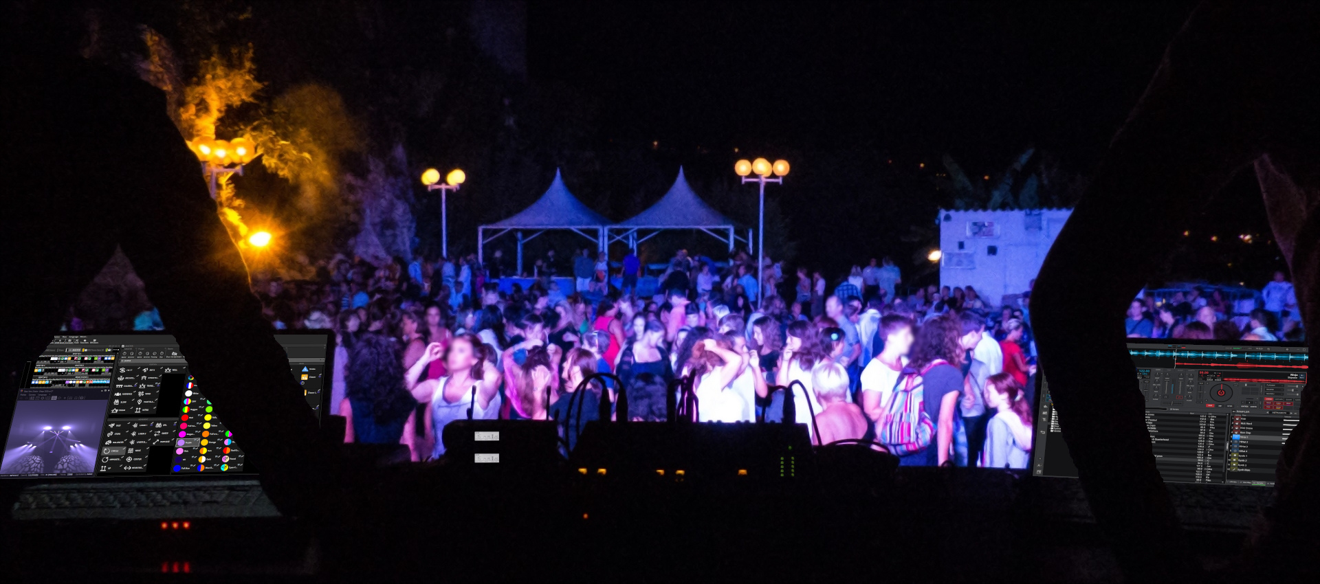 Soirée publique vue par la régie